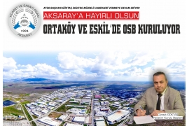 AKSARAY'A HAYIRLI OLSUN